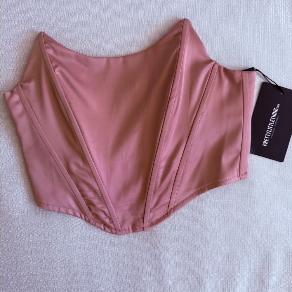 PrettyLittleThing Mauve Bandeau Top